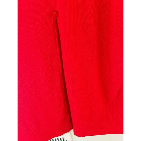 Asos Red Button Down Maxi Dress Sz 4 - Picture 6 of 8